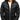 Men's black insulated hooded puffer jacket with water-resistant fabric, featuring a sleek design with a collar, long sleeves, and a comfortable fit in size 3XL.
