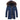 Men's marine blue insulated waterproof parka with a fur-lined hood, featuring long sleeves and a full-length design.