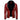 Men's black leather biker jacket featuring faux fur on the collar, quilted sleeves, and a sleek design, shown in a red color variant, size 2XL.