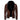 Men's brown leather biker jacket in size 2XL, featuring a faux fur collar and quilted sleeves.
