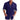 Men's purple 4XL black linen shirt with contrast cuff, featuring roll-up sleeves, showcased with a watch on the arm.