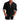 Men's black linen shirt with roll-up sleeves and contrast cuffs, featuring a collar and button-up design, worn by a person in a 4XL size.