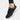 Men's black mesh running shoes with a lightweight and breathable design, featuring synthetic rubber soles and stylish fashion patterns, suitable for outdoor and athletic activities.