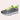 Men's black mesh running shoes in a green variant, featuring a lightweight and breathable design with a comfortable fit, suitable for outdoor activities.