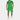 Men's green polo and shorts set in a 3XL size, featuring a slim fit design with breathable fabric suitable for summer wear. The outfit is modeled by a person standing, showcasing the short sleeves and overall fit.