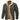 Men's light green sherpa-lined military winter jacket with thermal insulation, featuring long sleeves, a collar, and a classic coat design in size 3XL.