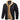 Men's black sherpa-lined military winter jacket in size 3XL, featuring a button-up front, long sleeves, and a warm, thermal-insulated design with a classic collar and multiple pockets.