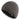 Men's dark gray thermal beanie with fleece lining and snowflake emblem.