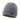 Men's light gray thermal beanie with fleece lining, featuring a snowflake emblem on the front.