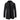 Men's black wool blend double-breasted peacoat featuring a formal design, with a prominent collar and multiple buttons, shown in size 3XL.