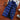 Men's blue insulated puffer vest in size 5XL, designed for lightweight winter layering, featuring a sleek electric blue color.