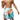 Men's blue ombre quick dry swim shorts with adjustable drawstring, modeled by a person wearing a yellow top, size 2XL.