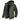 Men's olive green waterproof insulated ski jacket with hood, featuring long sleeves, multiple pockets, and a protective collar.