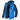 Men's blue waterproof insulated winter jacket featuring a thermal hood, with full-length sleeves and a high collar.