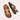 Men's brown leather sandals with adjustable straps, shown in size 47, featuring a comfortable and breathable design.