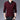 Men's burgundy knit sweater with long sleeves and a round neck, shown in size XL, styled with a pair of jeans against a white background.
