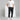 Men's Casual Black Slim Fit Joggers with Elastic Waist in XL, showcased on a model wearing a grey t-shirt.