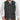 Men's charcoal grey slim fit wool vest in a formal vintage style, displayed on a hanger. The vest features a sleeveless design perfect for layering over a dress shirt. The fabric has a subtle grey tartan pattern, and the vest is tailored to fit snugly around the waist for a sleek appearance.