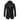 Men's charcoal wool slim fit military style overcoat in size XXL, featuring a structured collar, long sleeves, button detailing, and a subtle grey pattern with a hint of magenta, styled elegantly as a fashion-forward blazer.