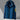 Men's lightweight color-block hooded windbreaker jacket in blue and grey featuring a stylish design, XL size, with a collar and long sleeves.
