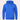 Men's blue fleece-lined zip-up hoodie, featuring a lightweight design with full-length sleeves and a comfortable collar.