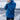 Men's blue fleece teddy hoodie featuring long sleeves, a comfortable collar, and a cozy design ideal for winter warmth, displayed in a relaxed urban streetwear style with a happy expression.