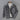Men's grey corduroy insulated winter jacket with high collar, long sleeves, and front pockets, designed for an urban style in a 3XL size.