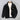 Men's black corduroy insulated winter jacket with a high collar and button details, urban style, featuring long sleeves and a cozy design suitable for cold weather.