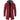Men's burgundy red fleece-lined thermal winter coat with an insulated hood, featuring long sleeves and a warm, fur-lined collar.