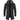 Men's dark gray fleece-lined thermal winter coat with insulated hood, featuring long sleeves and a tailored fit.