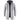 Men's light grey fleece-lined thermal winter coat featuring a hood, visible sleeves, and button closure, designed in an overcoat style suitable for cold weather.