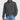 Men's grey ribbed half-zip sweater shown worn over a white dress shirt, paired with jeans. The sweater is a part of fall and winter knitwear collection, designed for comfort and style. Model with a beard wears the sweater, which features a ribbed texture and extended sleeves, suitable for casual or semi-formal occasions.