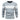 Men's grey ribbed knit striped crew neck sweater with long sleeves, showcasing winter fashion style in a Blu Inferno colorway, size 2XL.