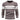 Men's grey ribbed knit sweater with striped design, featuring a crew neck and long sleeves, styled for winter fashion.