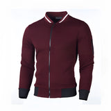 Men's grey slim fit lightweight bomber jacket with a distinctive arm pocket, featuring a collar and long sleeves. The jacket's fabric is reminiscent of jersey material, providing a comfortable and stylish fit.