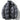 Men's high-collar black insulated puffer jacket in glossy finish, winter coat shown in dark gray, size XL, featuring comfortable sleeves and stylish collar.