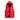 Men's red hooded insulated puffer vest in size 4XL with zipper pockets, featuring a collar and sleeveless design suitable for outerwear.