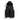 Men's black hooded insulated puffer vest in size 4XL, featuring a front zipper closure and zippered pockets, designed for warmth and style in cold weather.