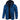 Men's insulated hooded winter jacket in blue plaid, quilted design, size 5XL, with long sleeves, featuring a stylish and warm outerwear suitable for cold weather.