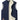 Men's insulated navy blue fleece vest with sherpa lining, featuring a sleeveless design, collar, and comfortable fit, suitable for winter wear; displayed in a dark blue color and size 6XL.