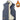 Men's navy blue fleece vest with sherpa lining, designed for winter wear, featuring a sleeveless cut, stand-up collar, and front zipper closure.