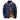 Men's insulated navy blue puffer jacket in size 5XL, featuring a lightweight and water-resistant design with a high neck collar and long sleeves.