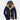 Men's blue insulated waterproof hooded parka in size 4XL, featuring a fleece lining and designed for winter wear, highlighting the jacket's collar, sleeves, and overall structure.