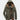 Men's green insulated waterproof hooded parka in size 4XL, featuring a fleece-lined interior, long sleeves, and a high collar designed for winter weather protection.