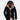 Men's black insulated waterproof hooded parka in size 4XL, featuring a fleece-lined interior, visible collar, long sleeves, and front pockets.