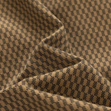 Men's khaki herringbone summer shorts made from breathable cotton with a casual fit, displayed against a neutral background.