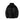 Men's black insulated puffer jacket in size 4XL with a water-resistant finish, featuring a stylish design with a high collar and long sleeves, shown against a vibrant electric blue background.