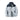 Men's light blue insulated puffer jacket featuring water-resistant material, stylish design with long sleeves, and a high collar, shown in size 4XL.