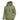 Men's green insulated puffer jacket with adjustable hood in size 2XL, featuring long sleeves and a high collar.