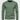 Men's lightweight cotton blend crewneck sweatshirt in solid green, size 3XL, featuring long sleeves and a comfortable fit.